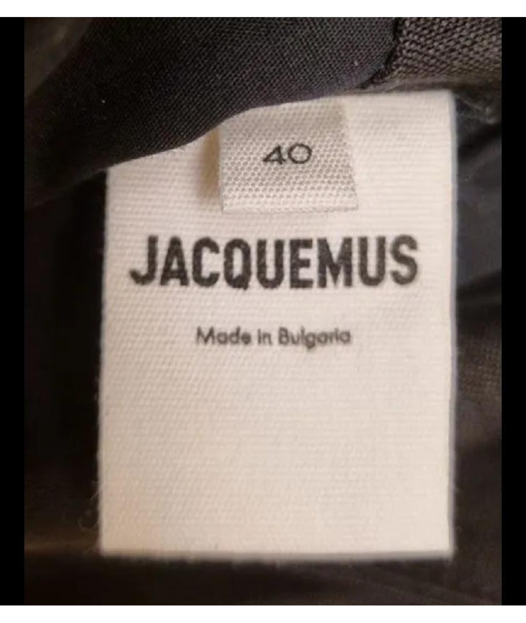 JACQUEMUS Черное коктейльное платье, фото 7