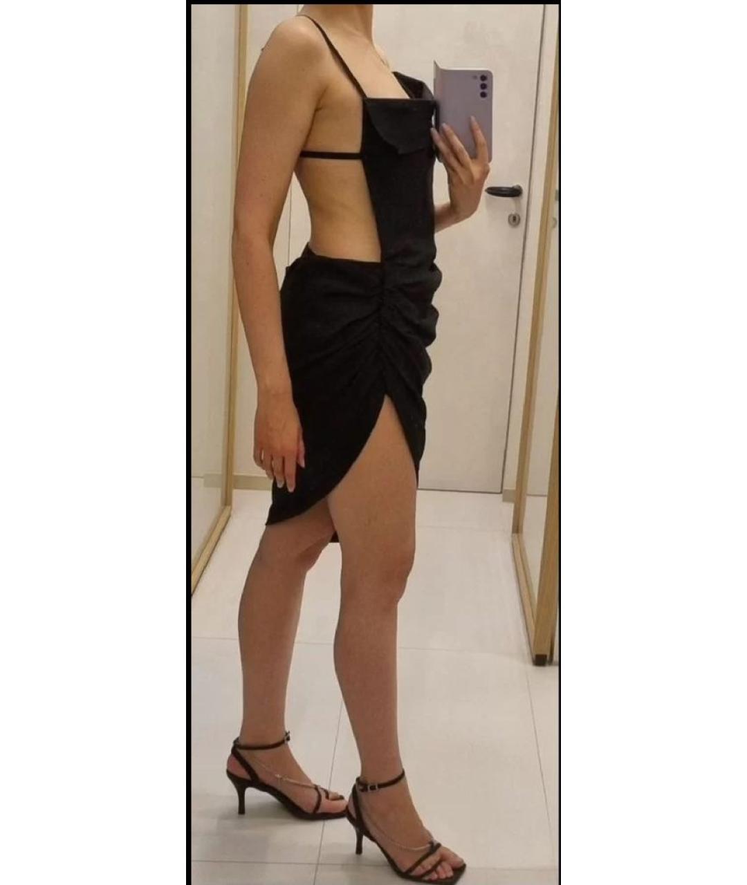 JACQUEMUS Черное коктейльное платье, фото 3