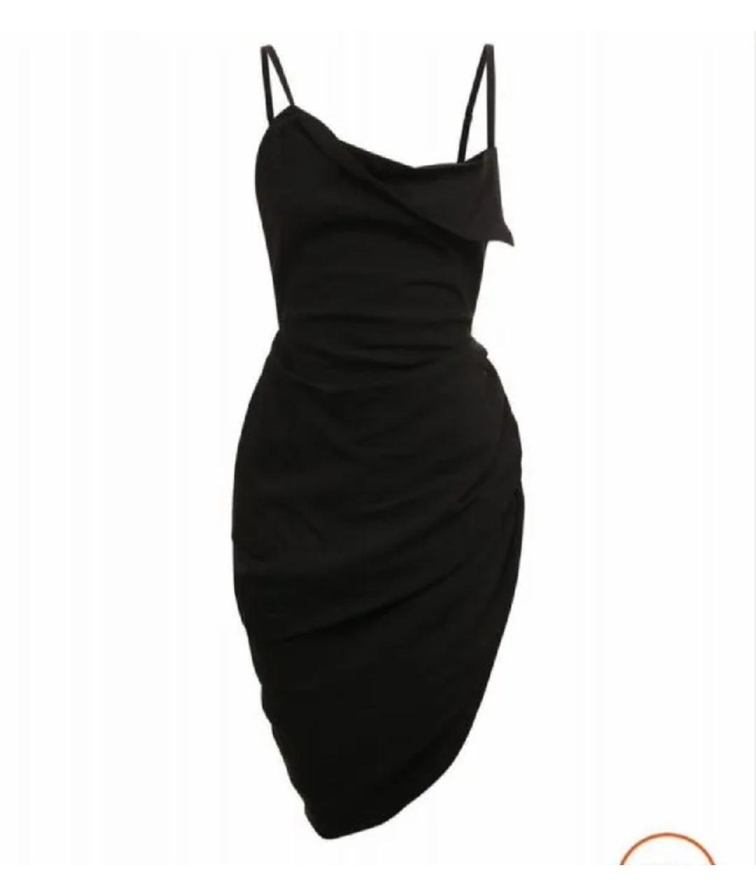 JACQUEMUS Черное коктейльное платье, фото 9