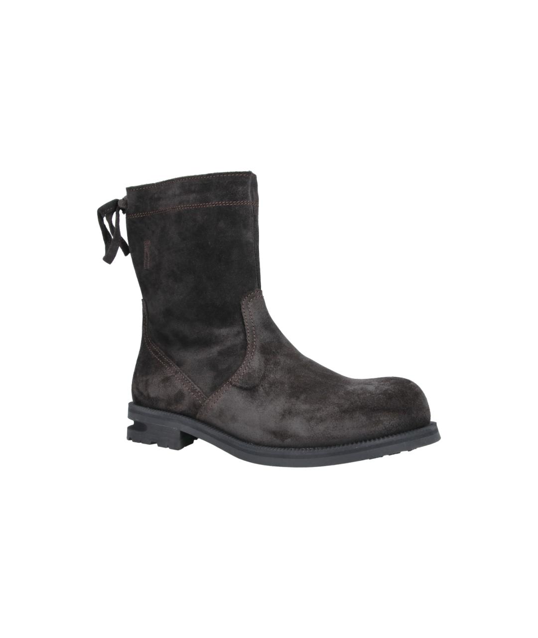 KIKO KOSTADINOV Коричневые замшевые высокие ботинки, фото 2