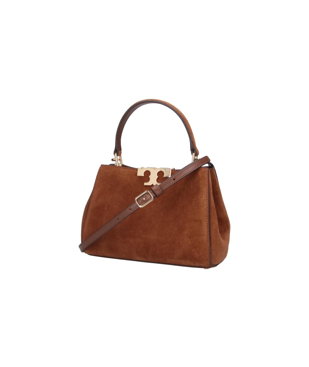TORY BURCH Коричневая замшевая сумка тоут, фото 2