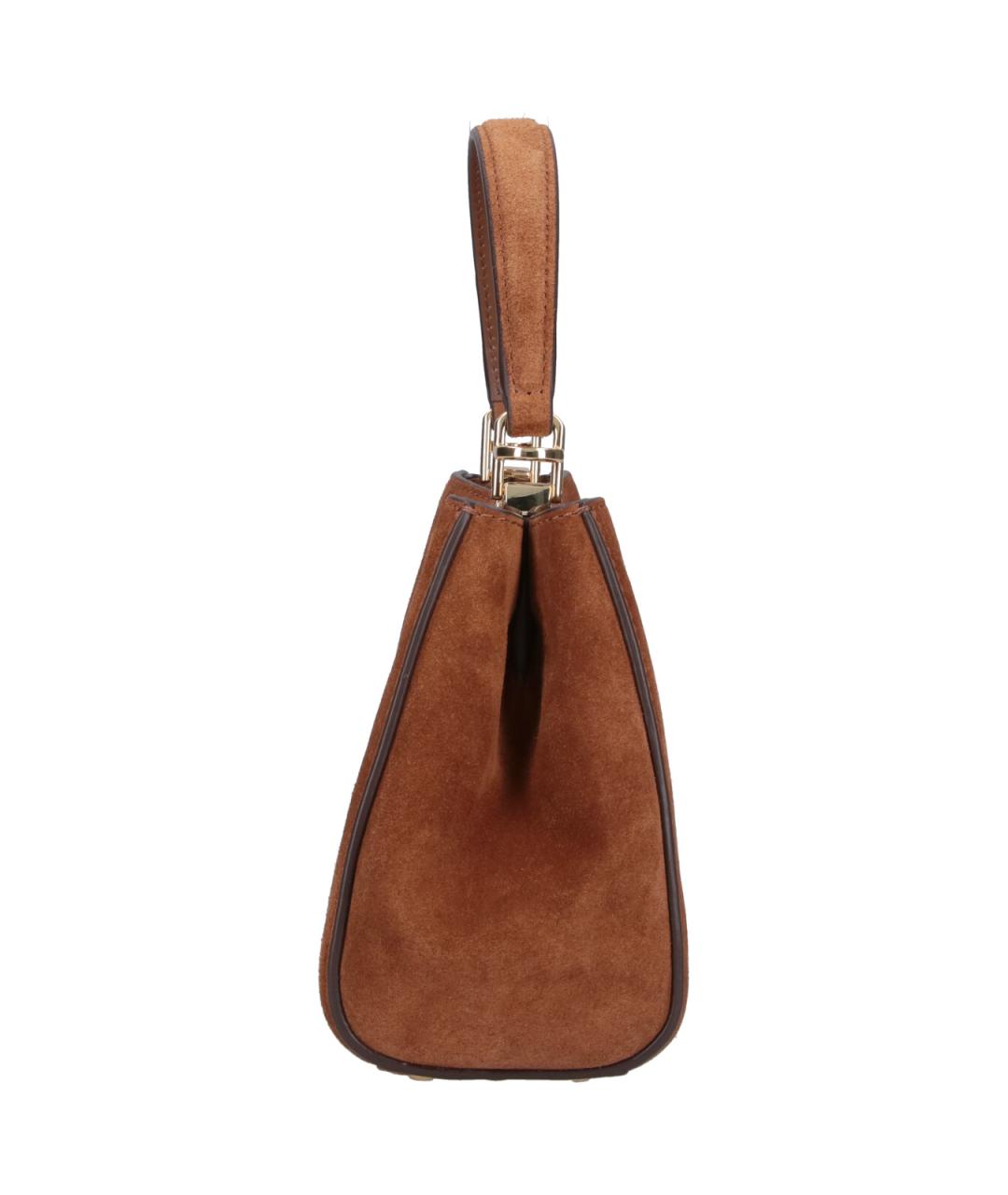 TORY BURCH Коричневая замшевая сумка тоут, фото 5