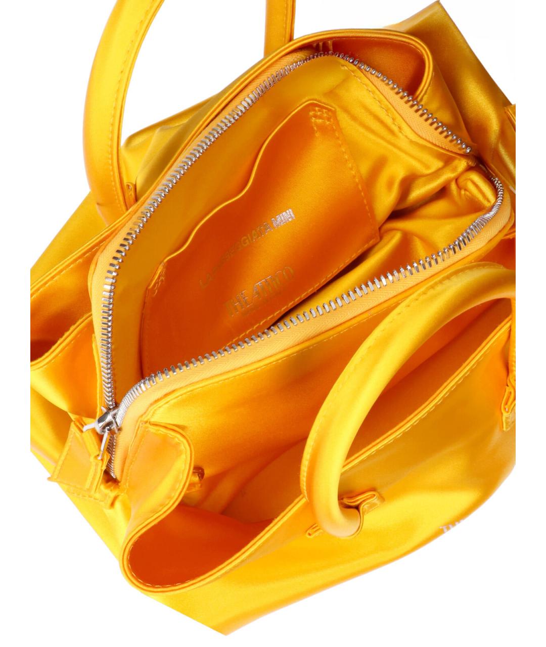 THE ATTICO Желтая тканевая сумка тоут, фото 3