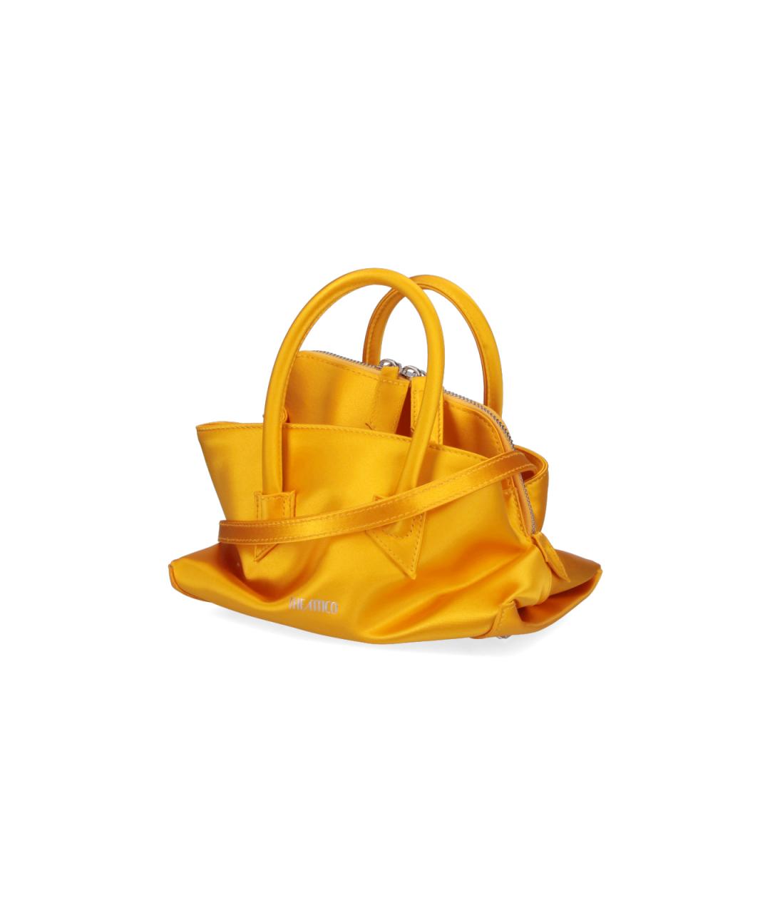 THE ATTICO Желтая тканевая сумка тоут, фото 2