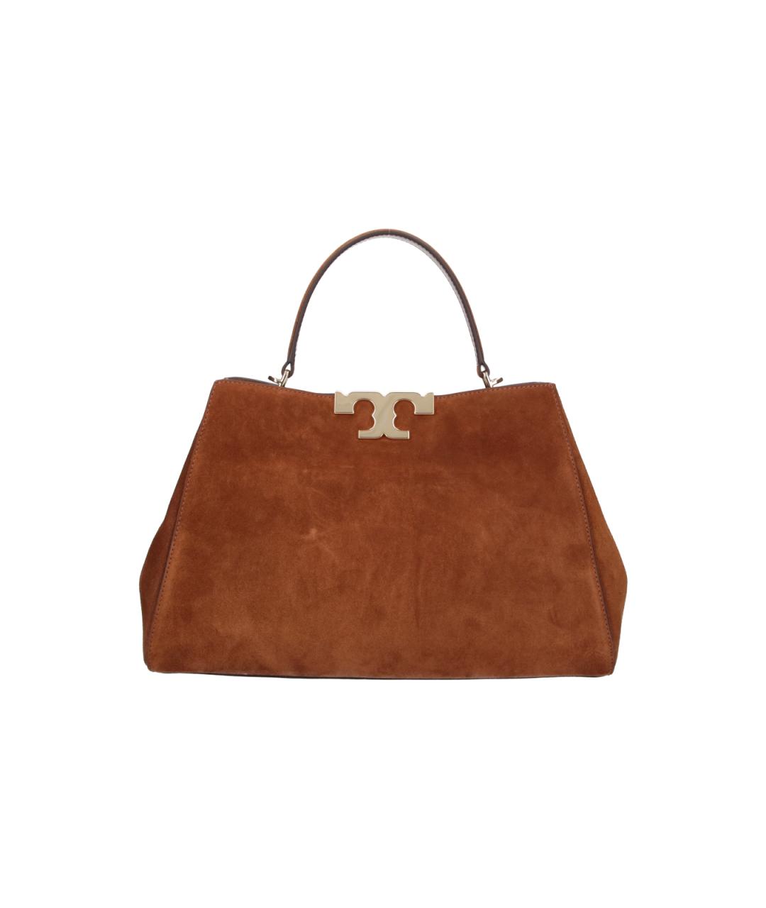 TORY BURCH Коричневая замшевая сумка тоут, фото 3