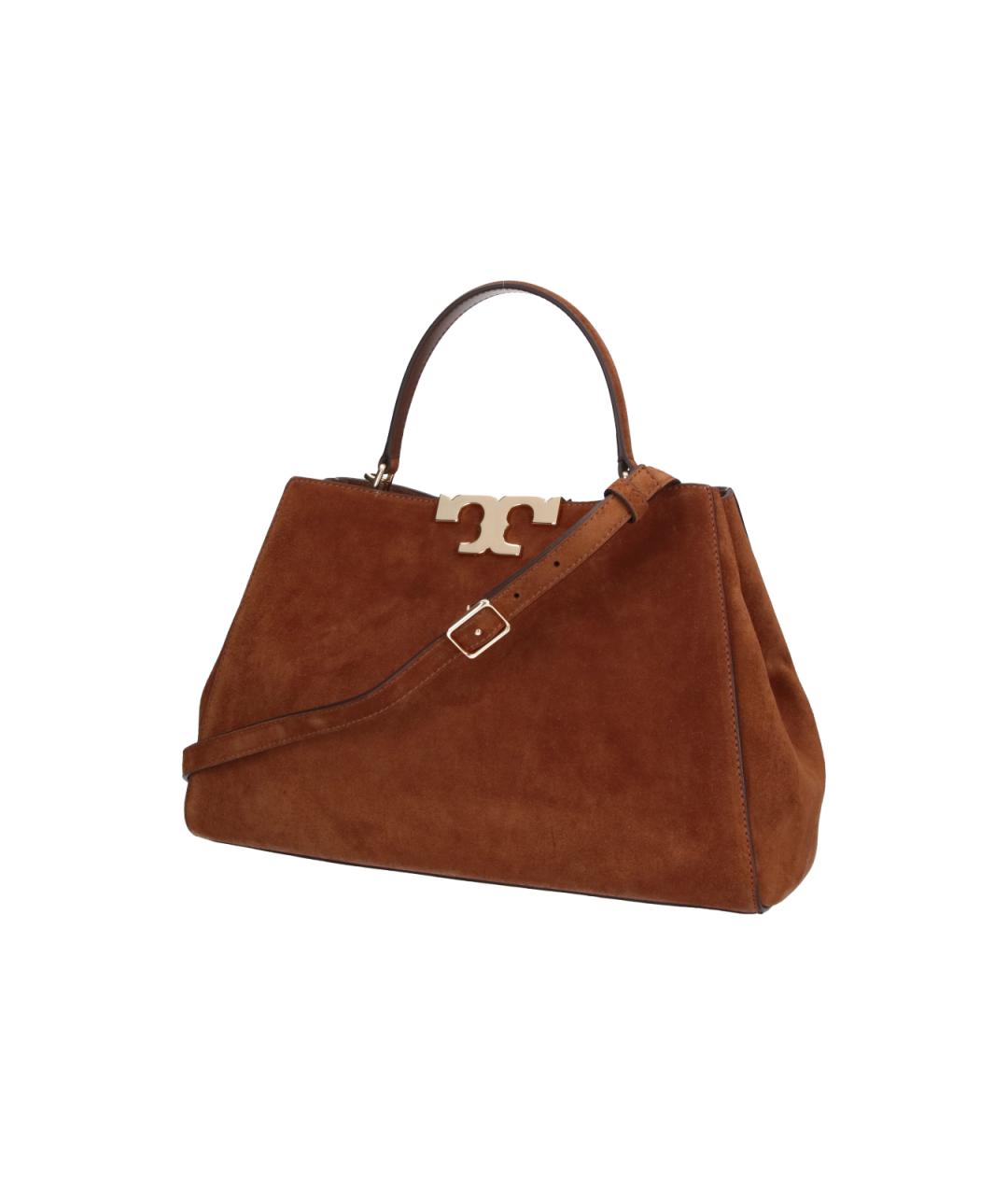 TORY BURCH Коричневая замшевая сумка тоут, фото 2