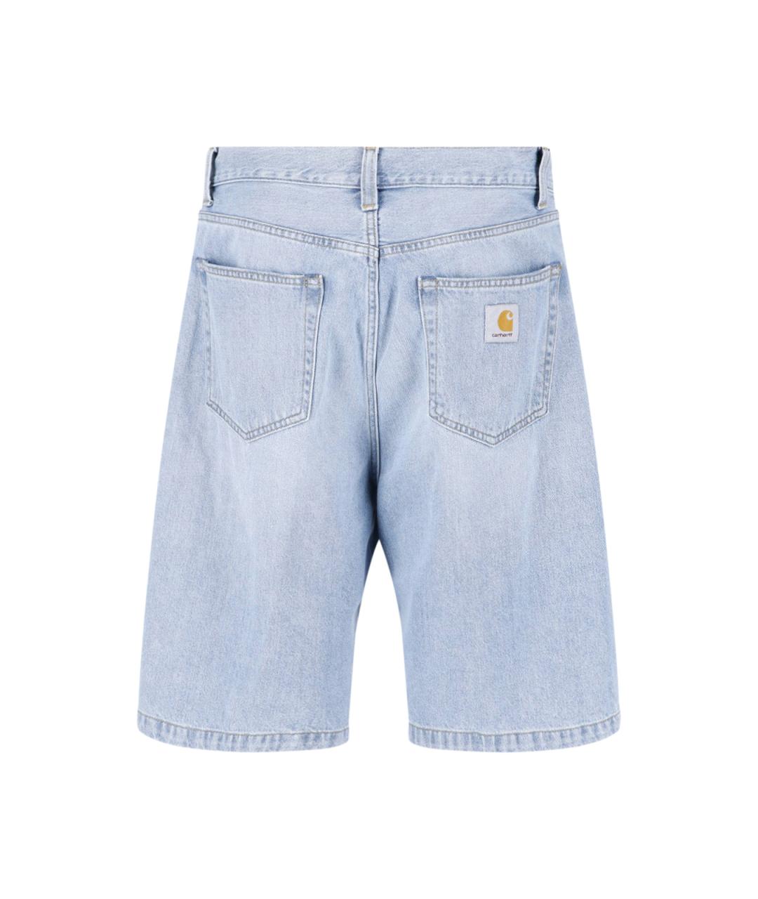 CARHARTT WIP Голубые хлопковые шорты, фото 2