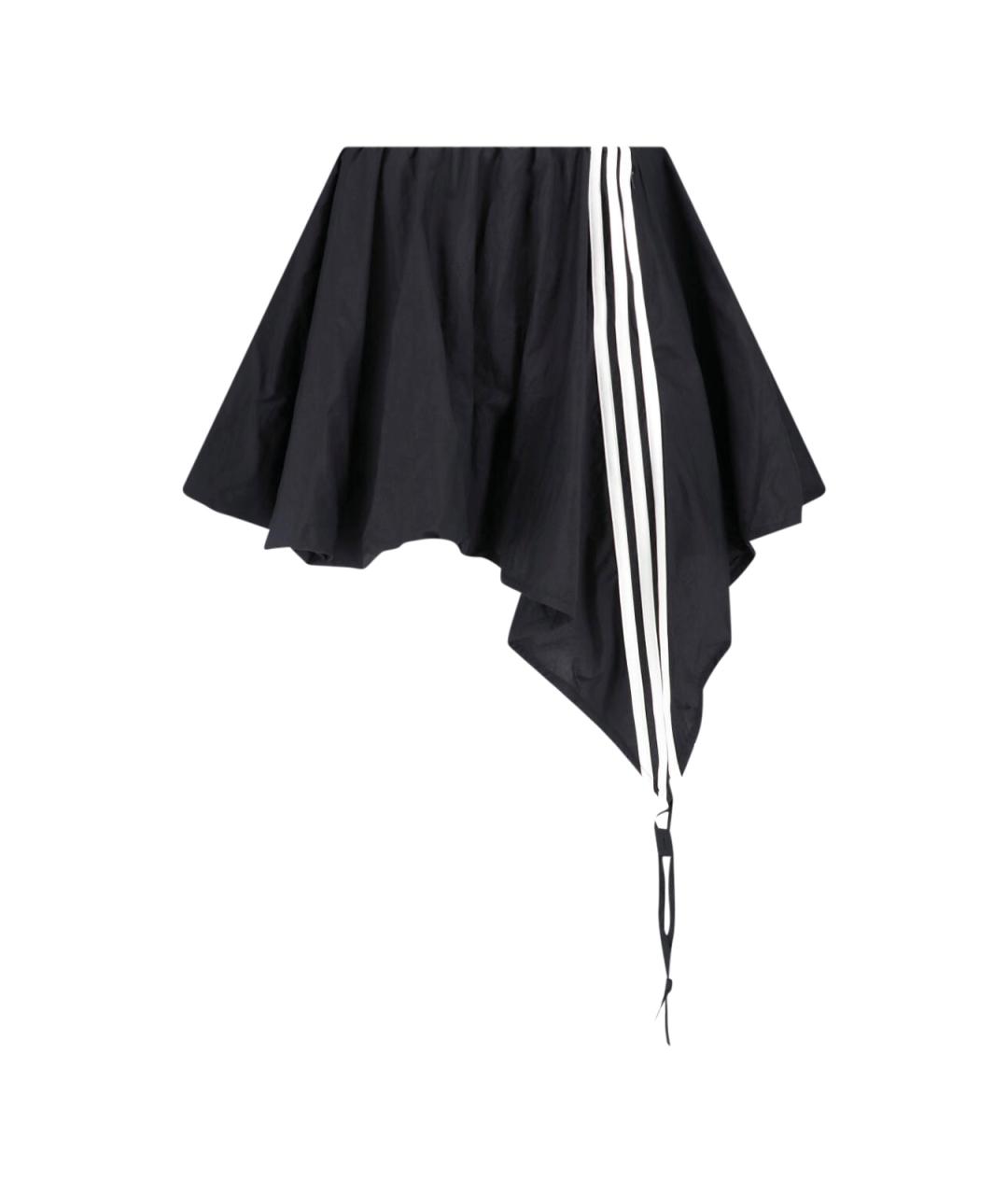 Y-3 Черная полиамидовая юбка мини, фото 1
