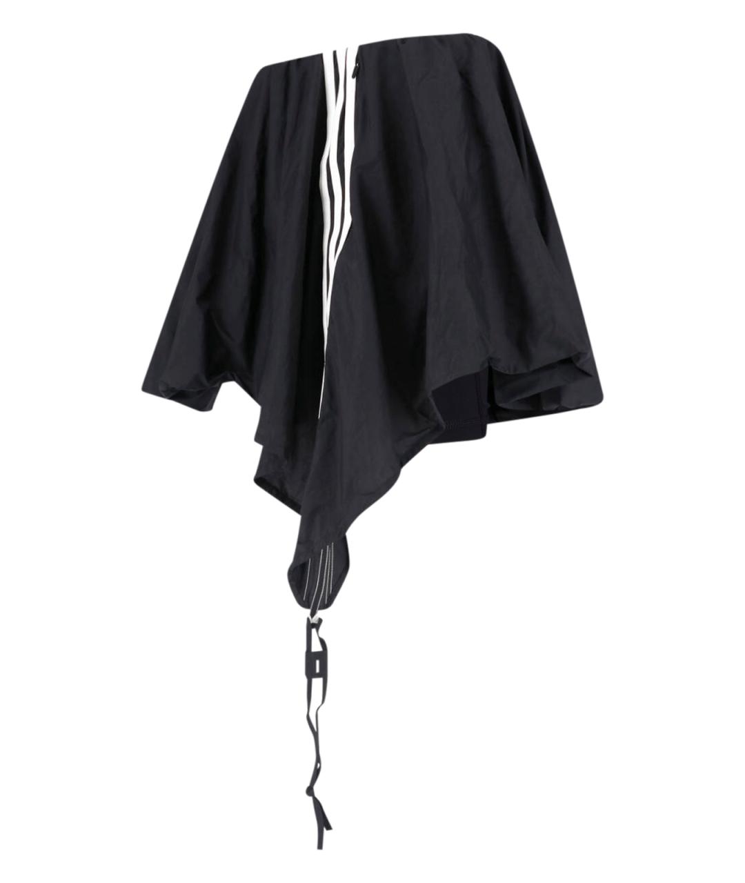 Y-3 Черная полиамидовая юбка мини, фото 3