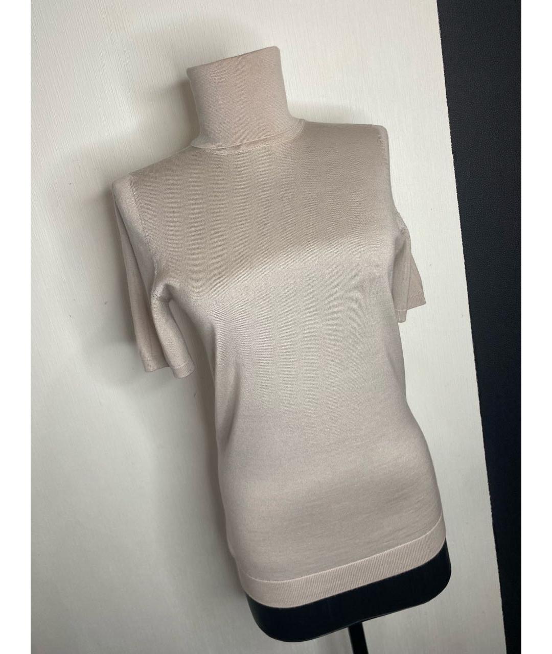 FALCONERI Бежевый кашемировый джемпер / свитер, фото 9
