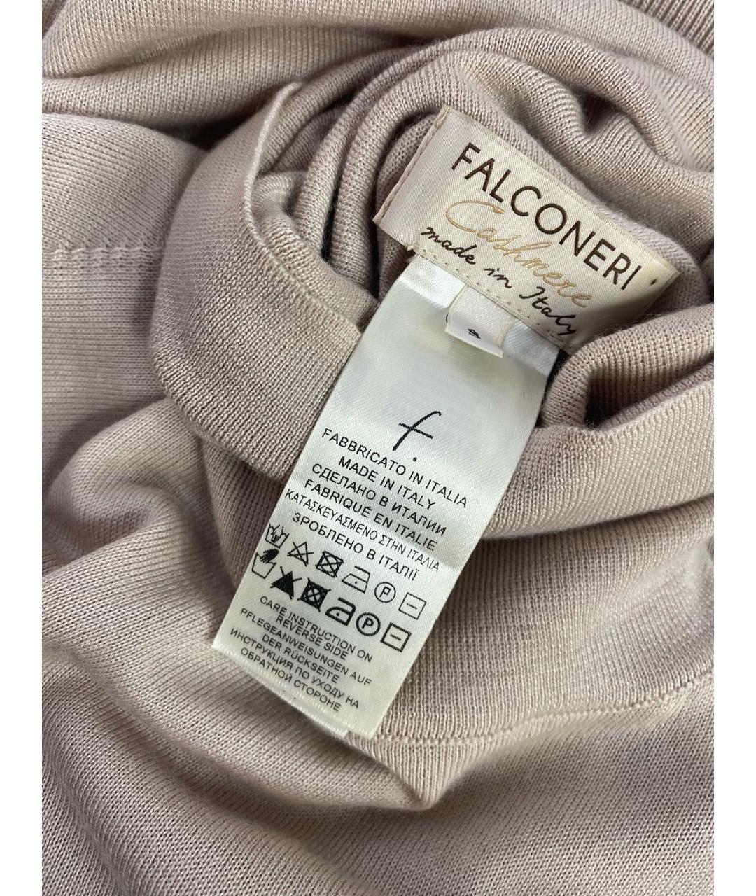 FALCONERI Бежевый кашемировый джемпер / свитер, фото 7