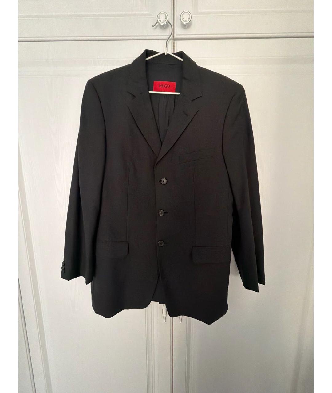 HUGO BOSS Серый шерстяной пиджак, фото 6