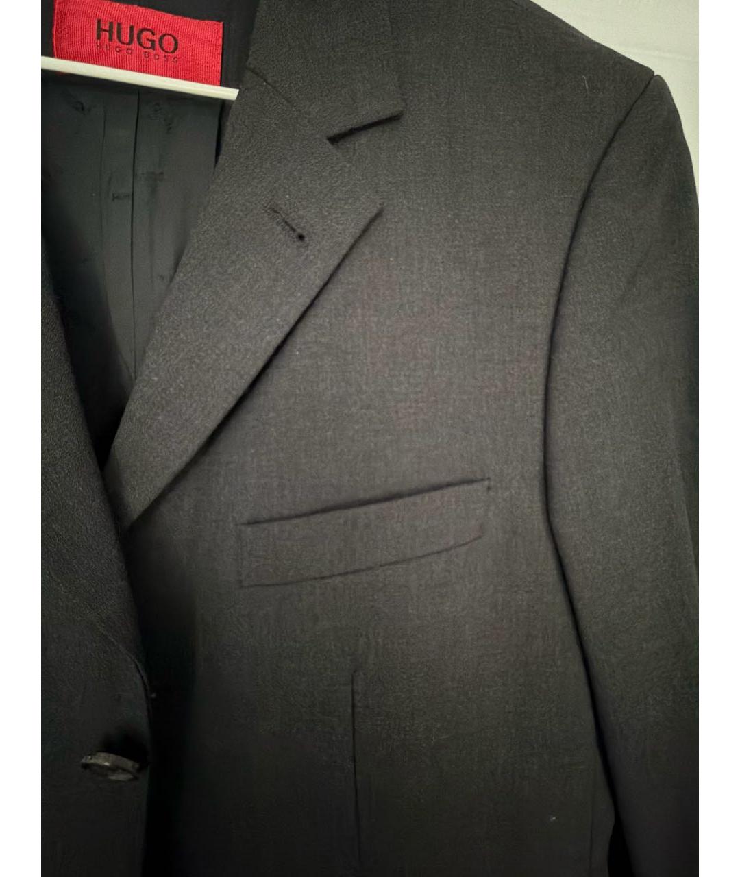 HUGO BOSS Серый шерстяной пиджак, фото 4
