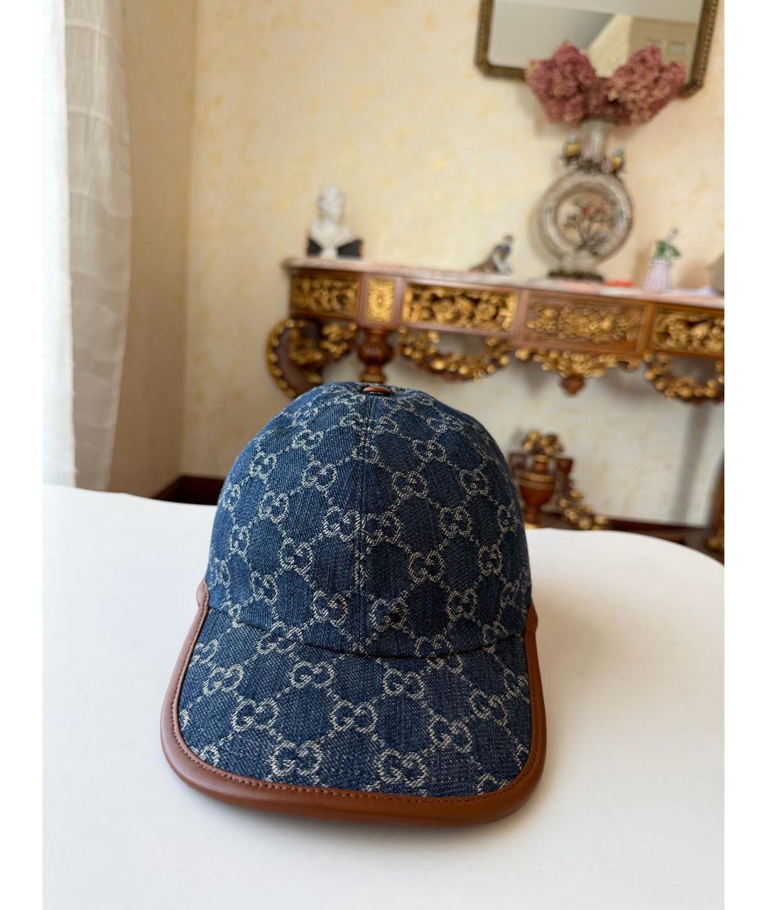 GUCCI Темно-синяя кепка/бейсболка, фото 6