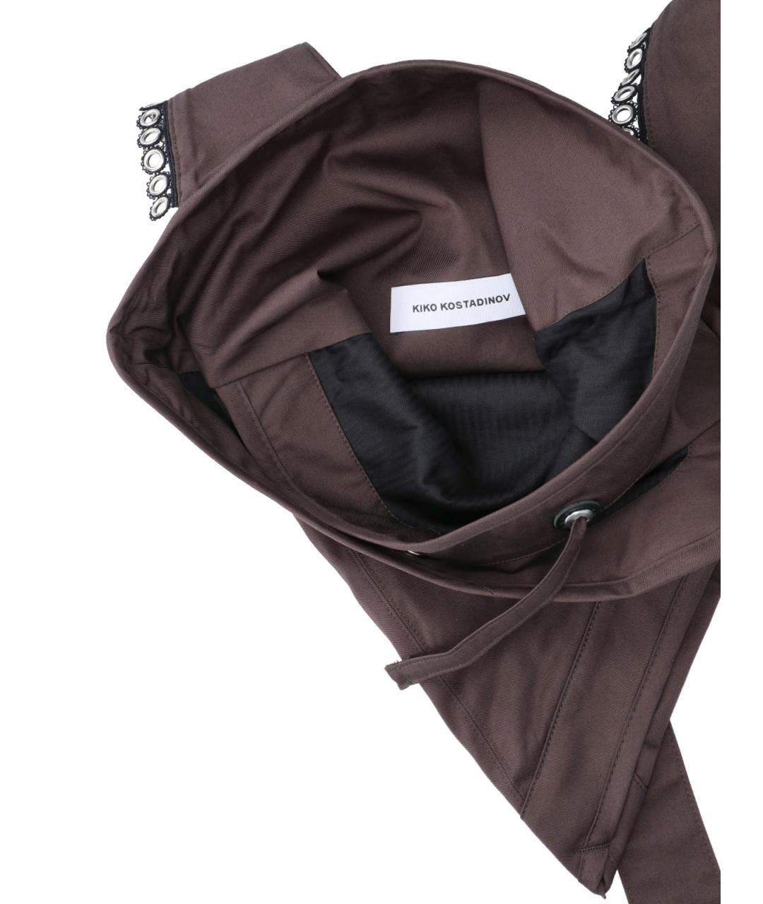 KIKO KOSTADINOV Коричневая хлопковая сумка на плечо, фото 3