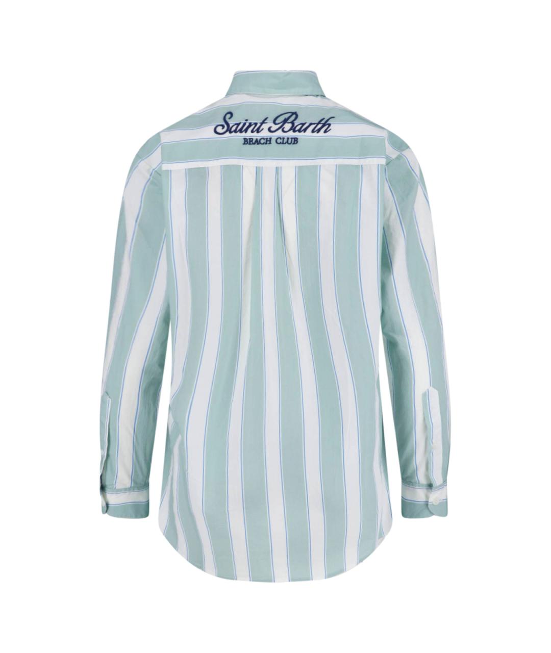 MC2 SAINT BARTH Зеленая хлопковая рубашка, фото 2
