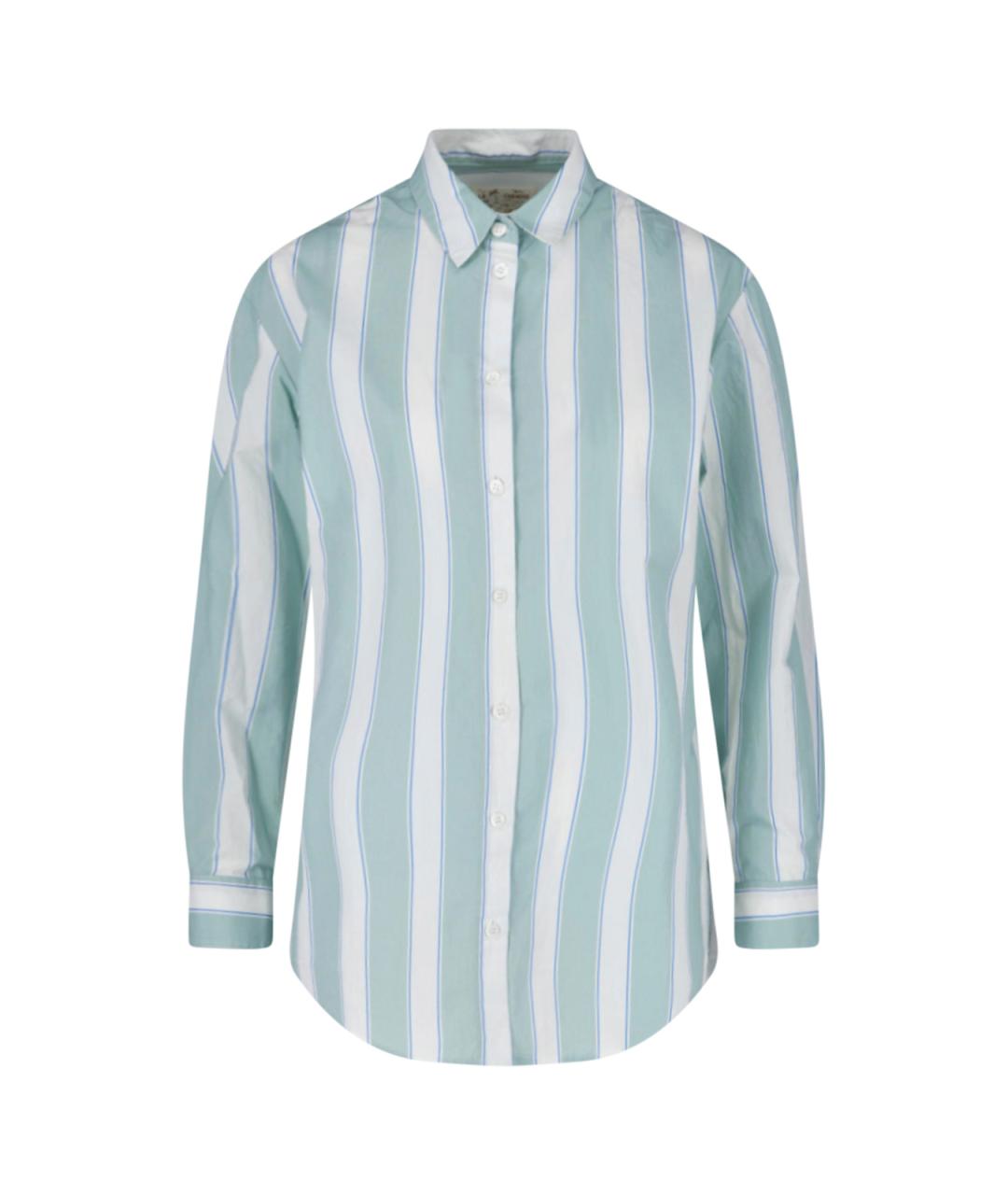 MC2 SAINT BARTH Зеленая хлопковая рубашка, фото 1