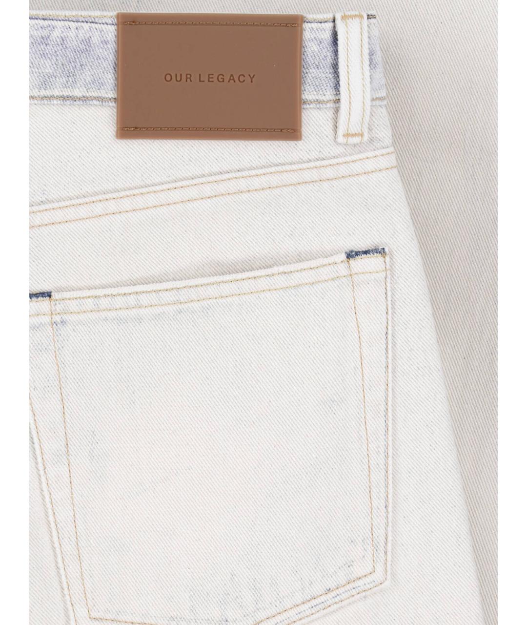 OUR LEGACY Хлопковые прямые джинсы, фото 5
