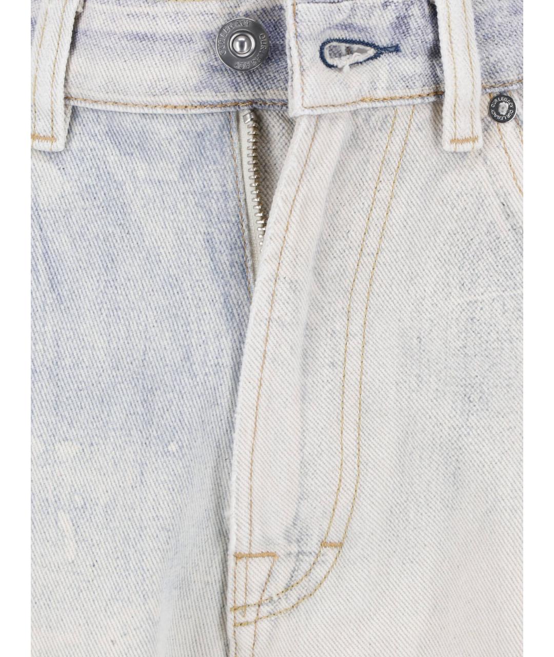 OUR LEGACY Хлопковые прямые джинсы, фото 4