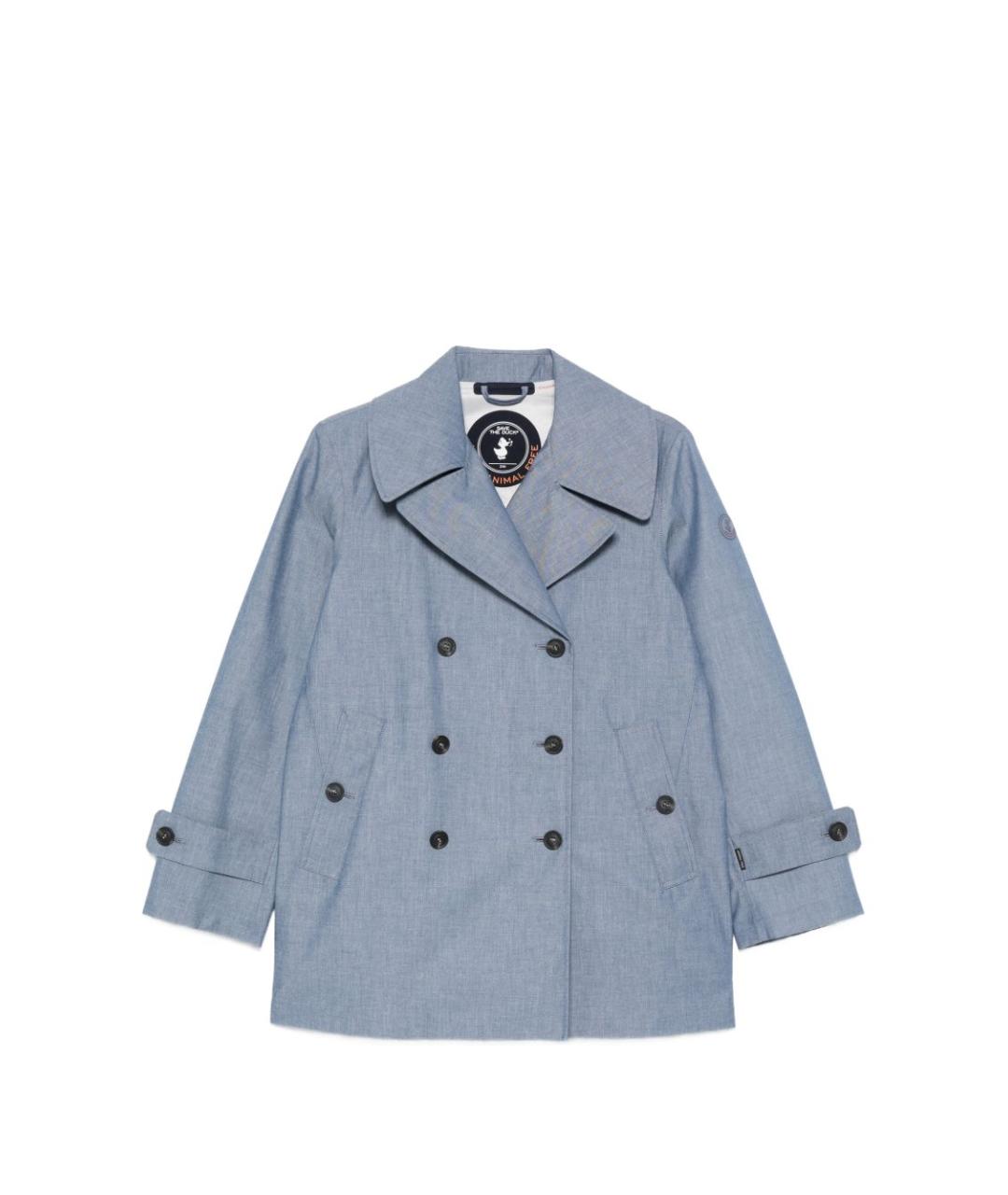 SAVE THE DUCK Синий хлопковый тренч/плащ, фото 1