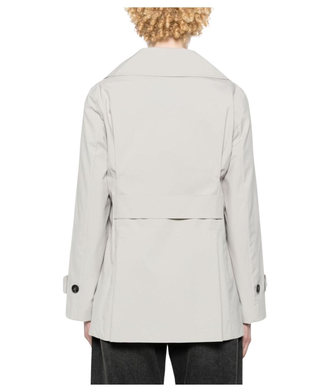 SAVE THE DUCK Серое полиэстеровое пальто, фото 2