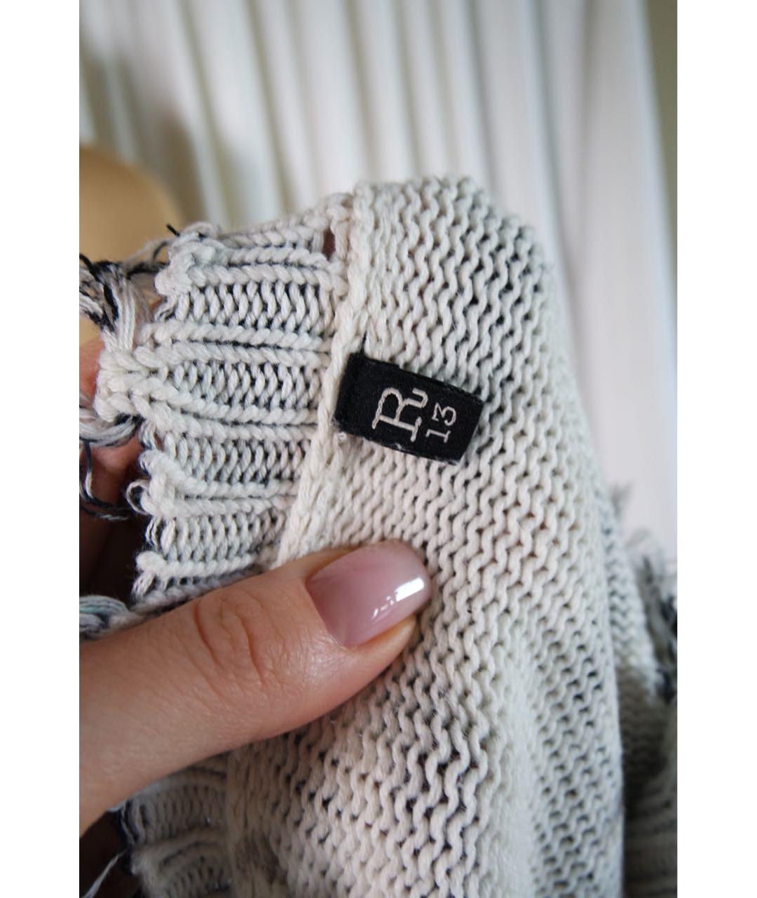 R13 Бирюзовый хлопковый джемпер / свитер, фото 2