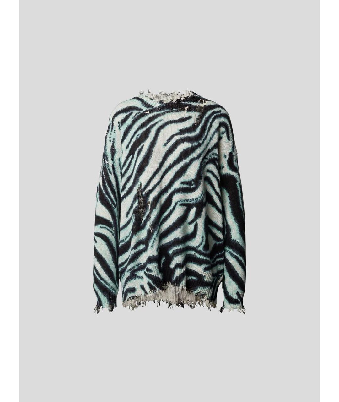 R13 Бирюзовый хлопковый джемпер / свитер, фото 9