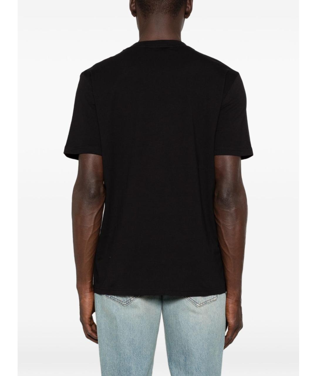 JOHN RICHMOND Черная хлопковая футболка, фото 2