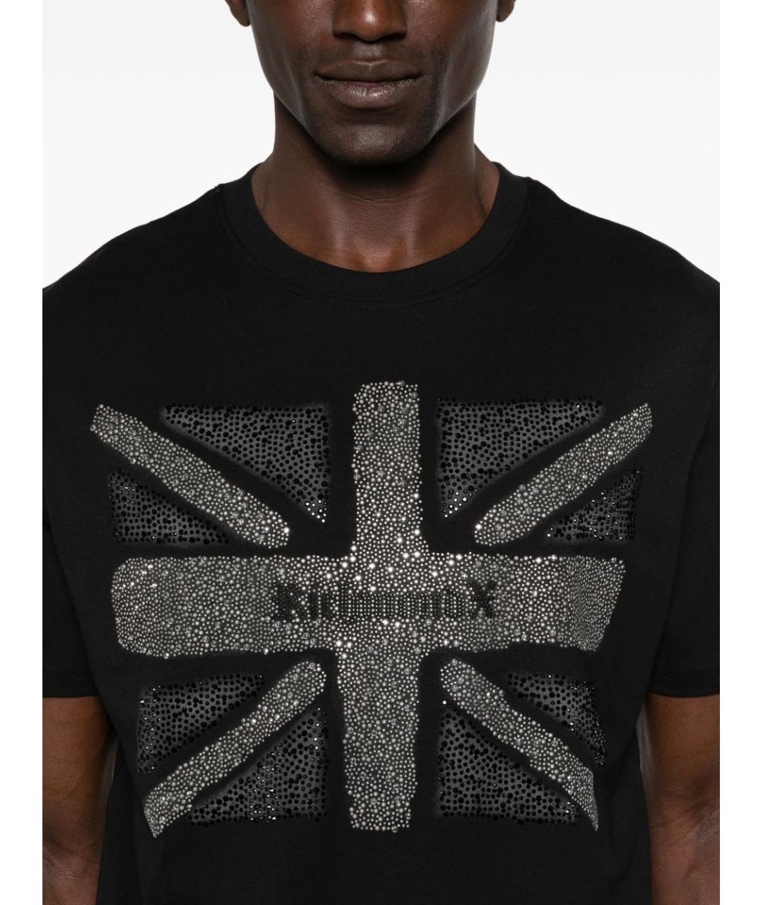 JOHN RICHMOND Черная хлопковая футболка, фото 5