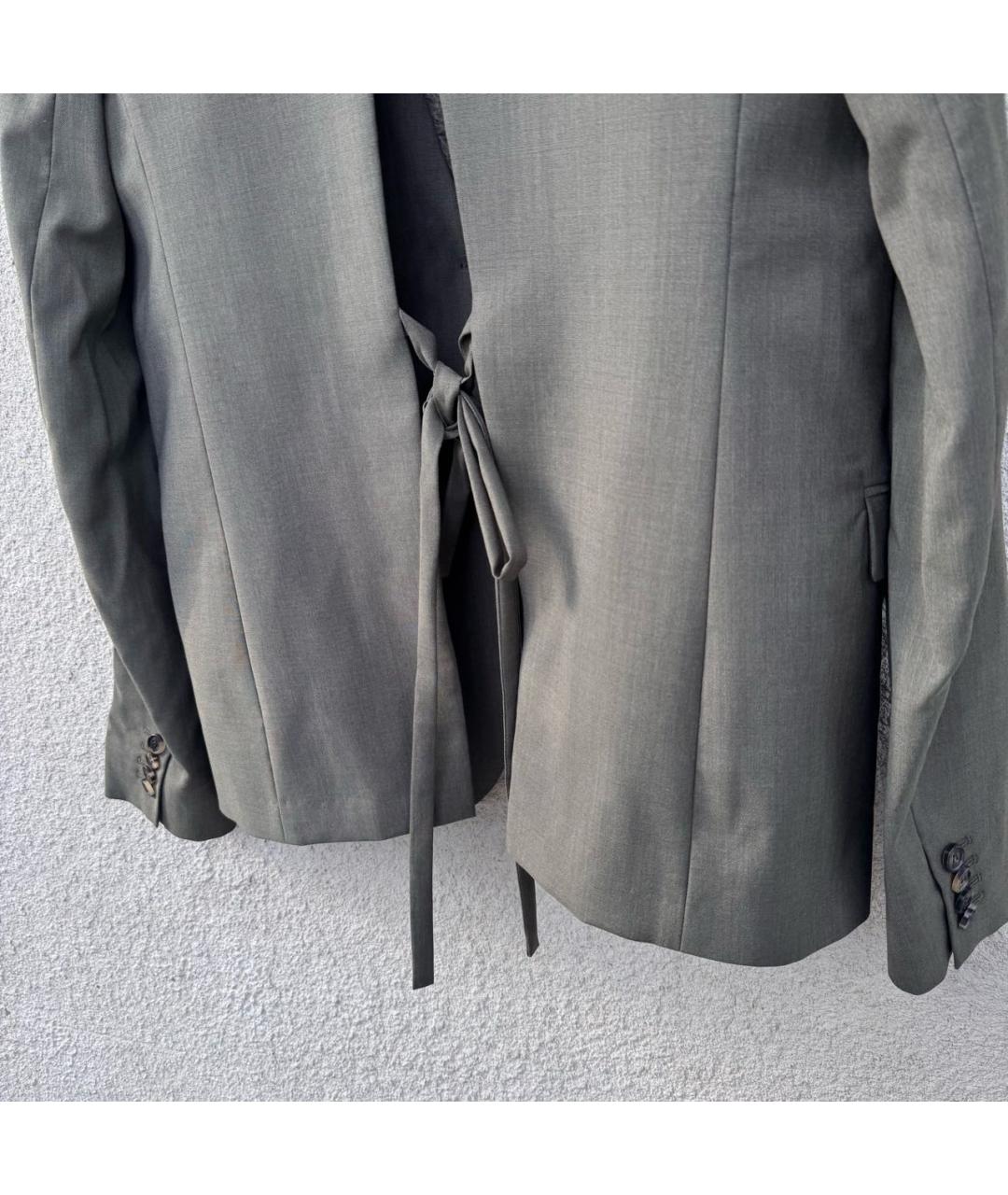 LOEWE Хаки шерстяной жакет/пиджак, фото 4