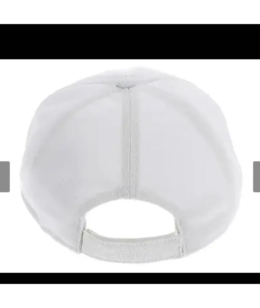 MIU MIU Белая хлопковая кепка, фото 3