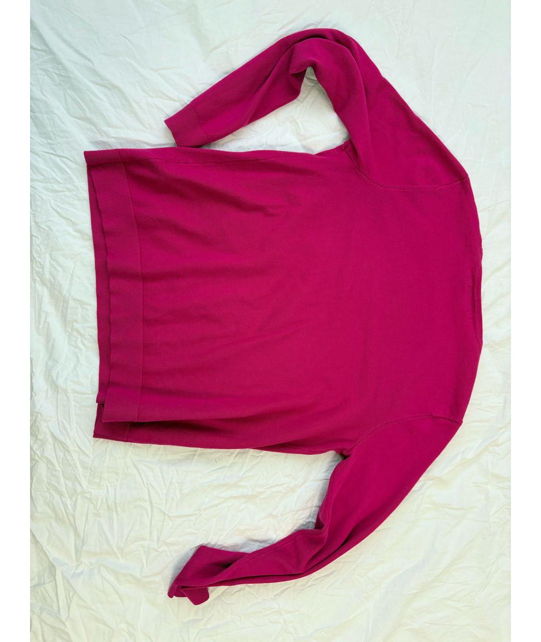 CALVIN KLEIN Фуксия хлопковый джемпер / свитер, фото 2
