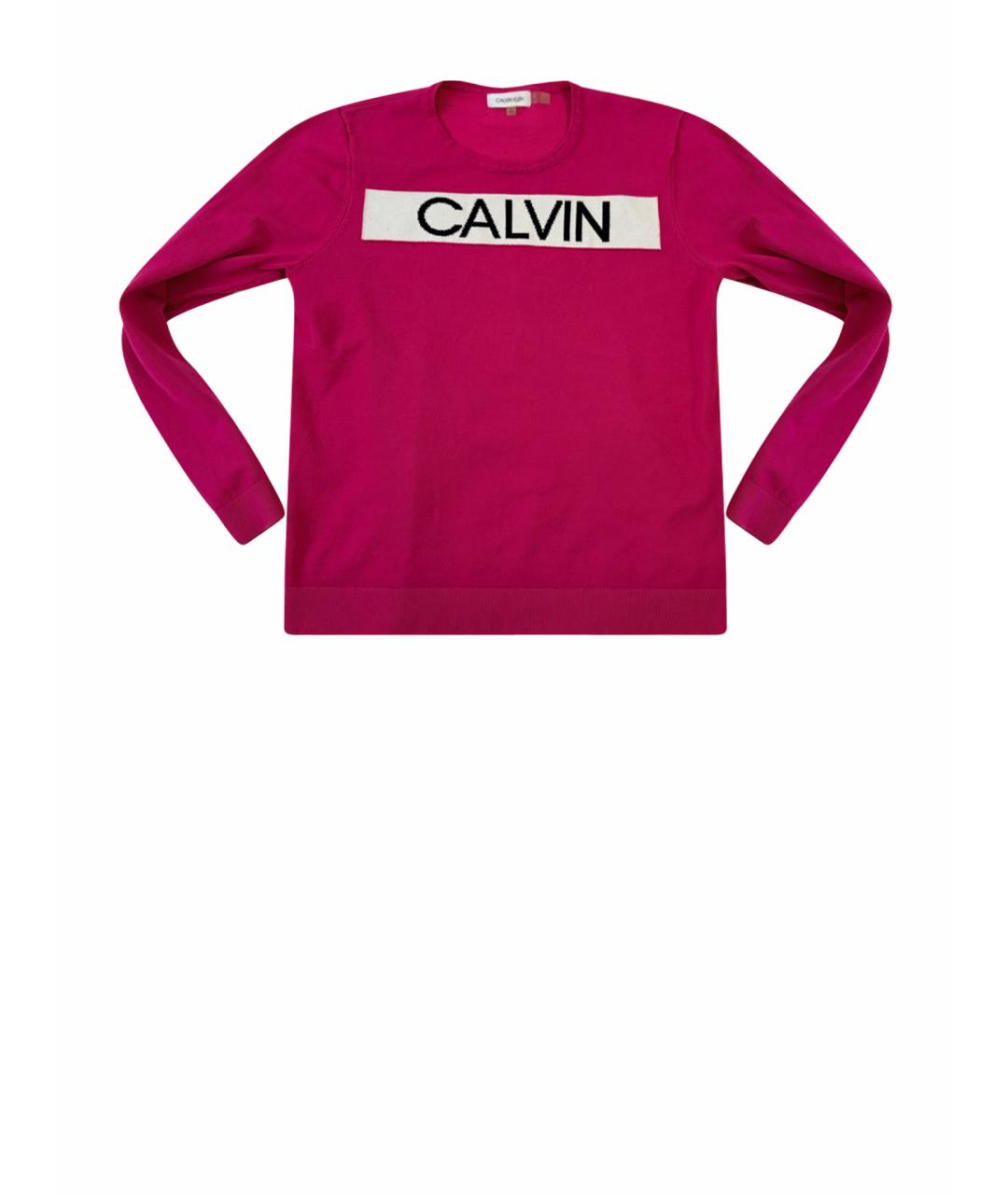 CALVIN KLEIN Фуксия хлопковый джемпер / свитер, фото 1