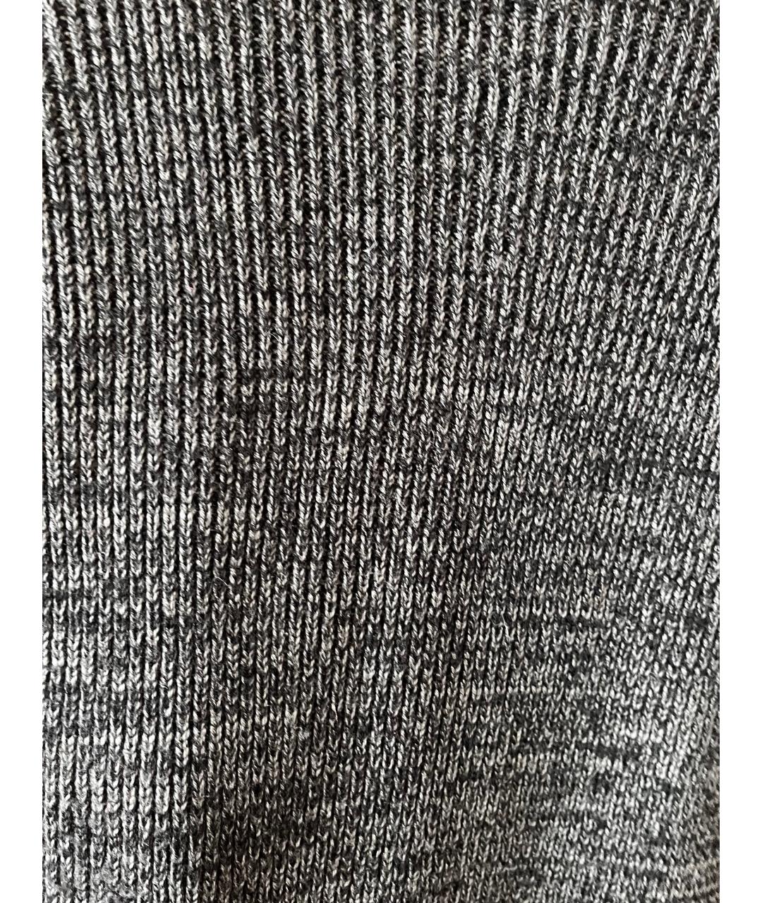 CERRUTI 1881 Серое шерстяное повседневное платье, фото 6