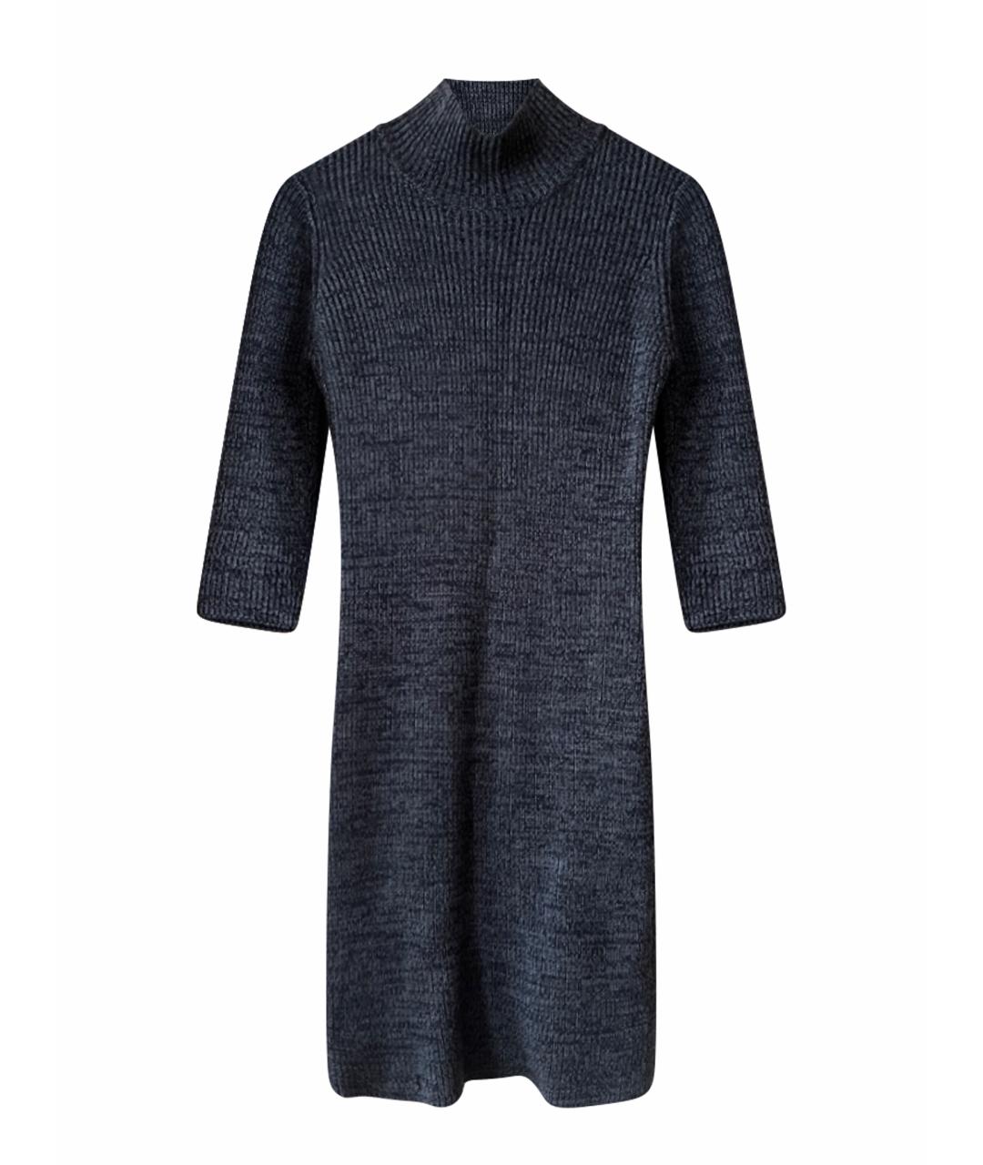 CERRUTI 1881 Серое шерстяное повседневное платье, фото 1