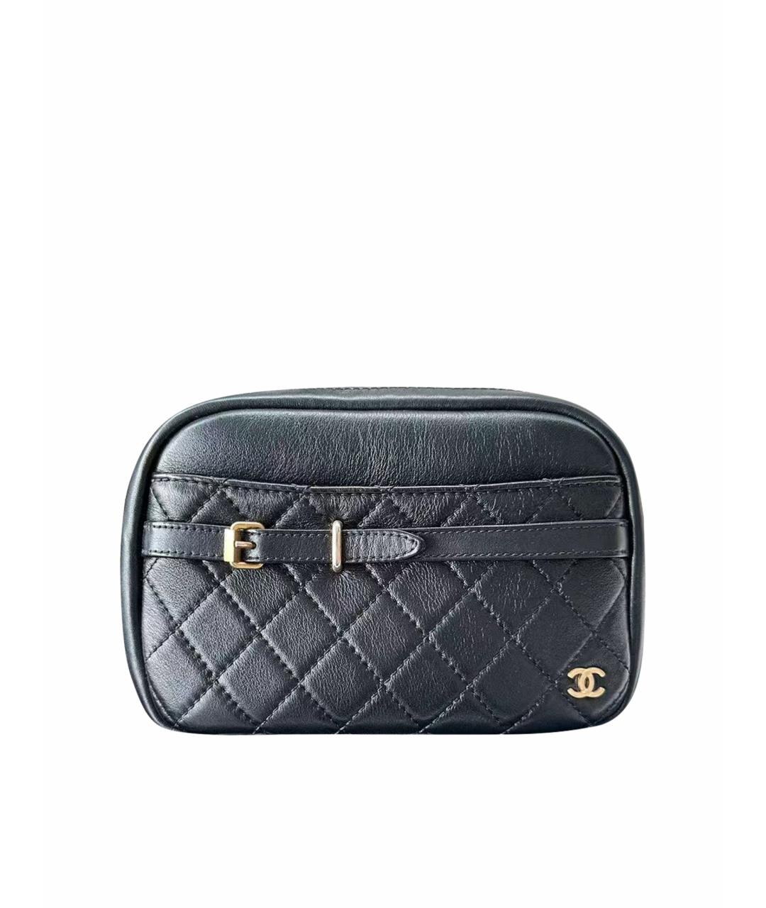 CHANEL Черная кожаная сумка через плечо, фото 1