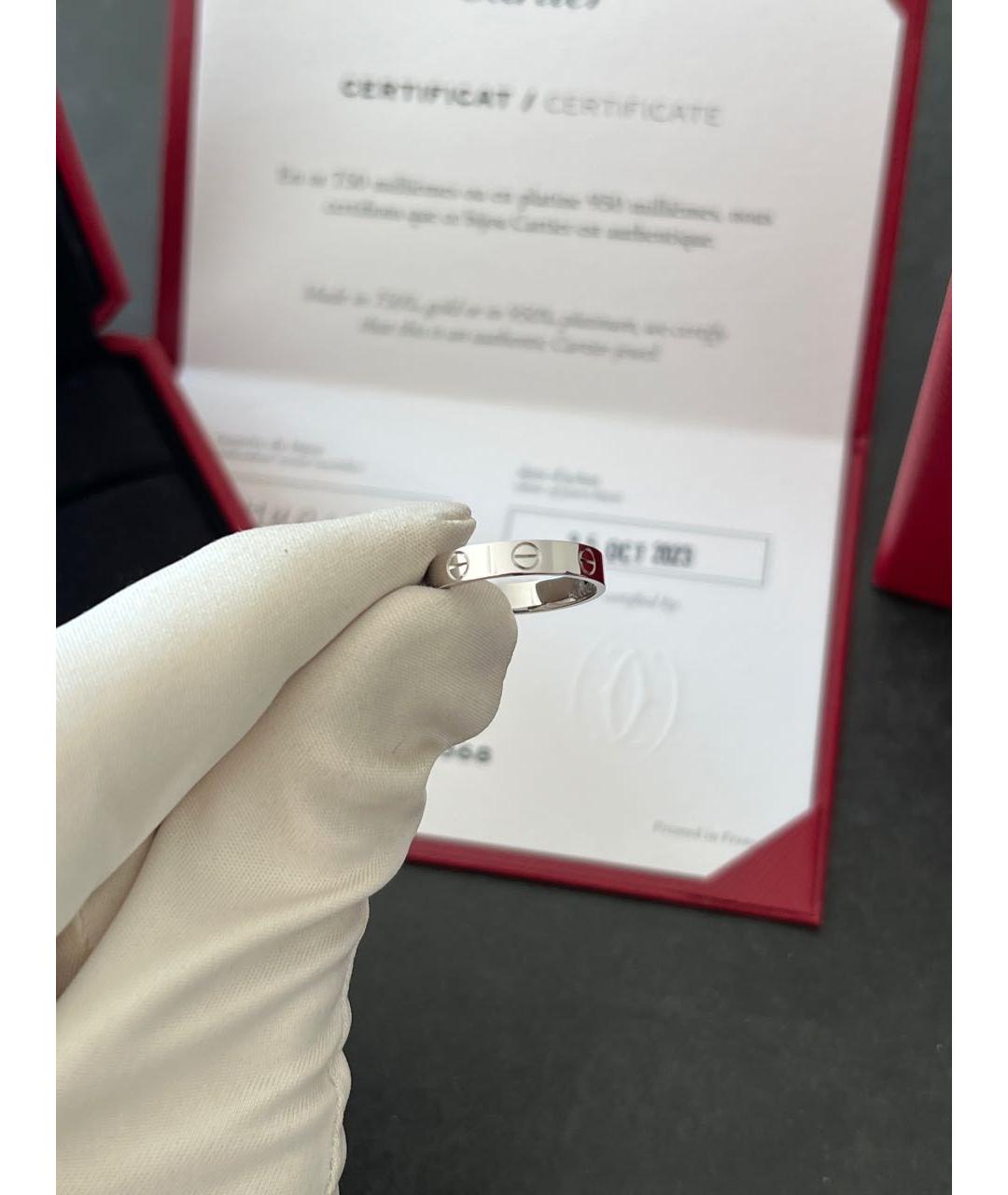 CARTIER Серебряное кольцо из белого золота, фото 3