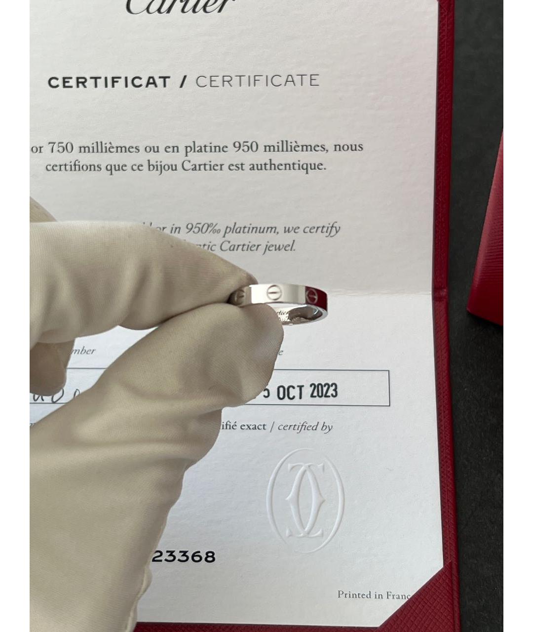 CARTIER Серебряное кольцо из белого золота, фото 6