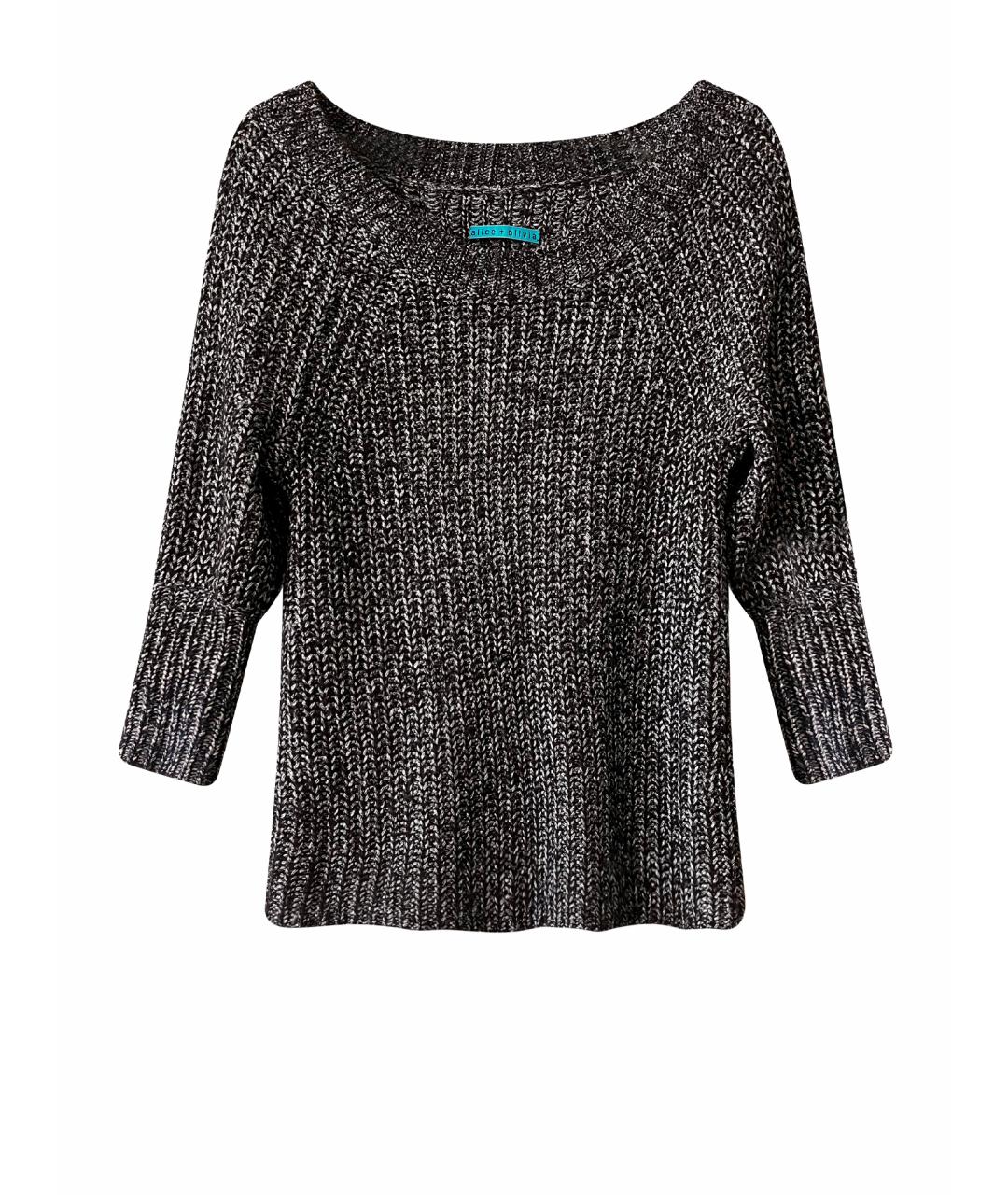 ALICE+OLIVIA Серебрянный вискозный джемпер / свитер, фото 1