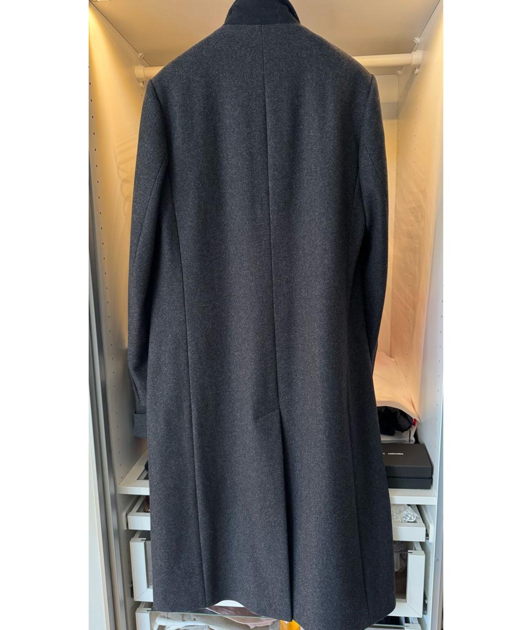 DRIES VAN NOTEN Серое шерстяное пальто, фото 2
