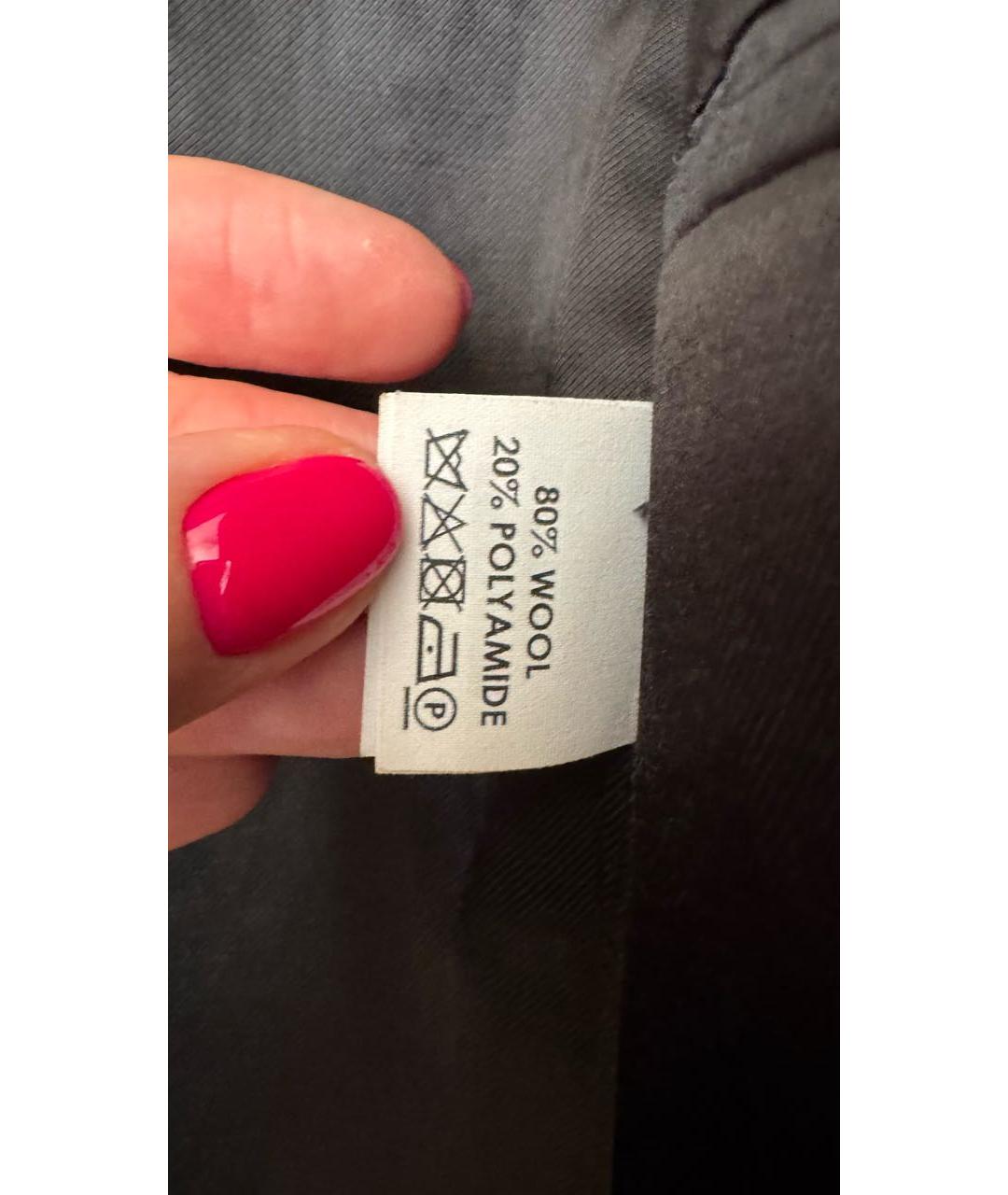 DRIES VAN NOTEN Серое шерстяное пальто, фото 6