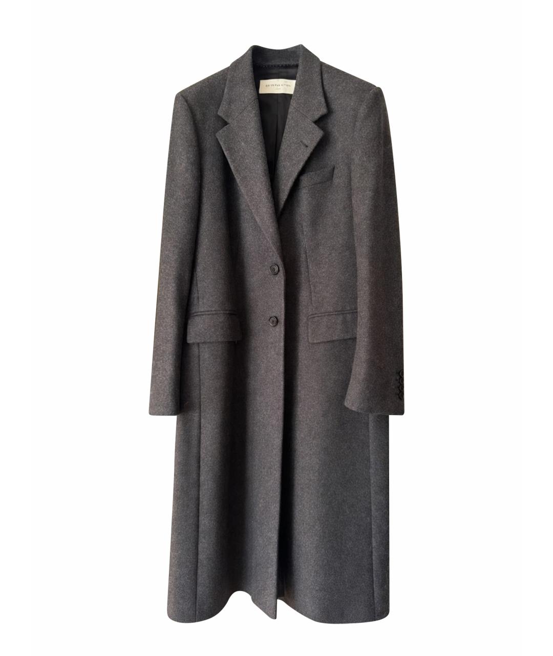 DRIES VAN NOTEN Серое шерстяное пальто, фото 1