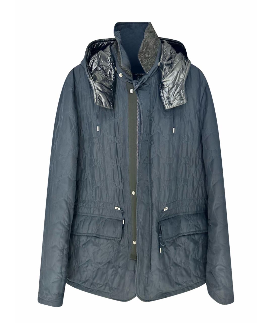 ZZEGNA Темно-синяя полиамидовая куртка, фото 8