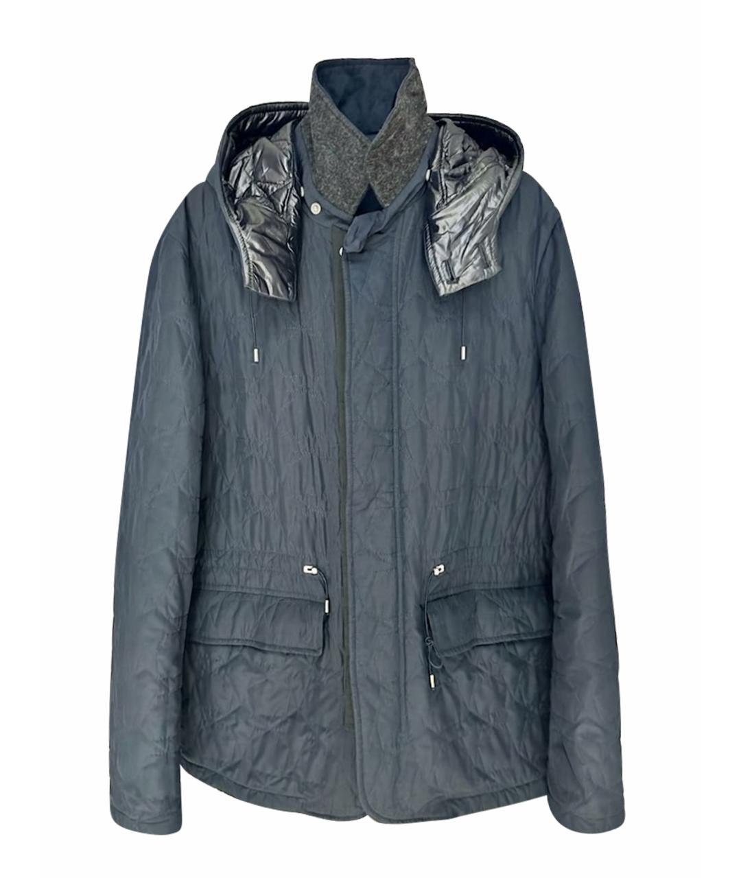 ZZEGNA Темно-синяя полиамидовая куртка, фото 1