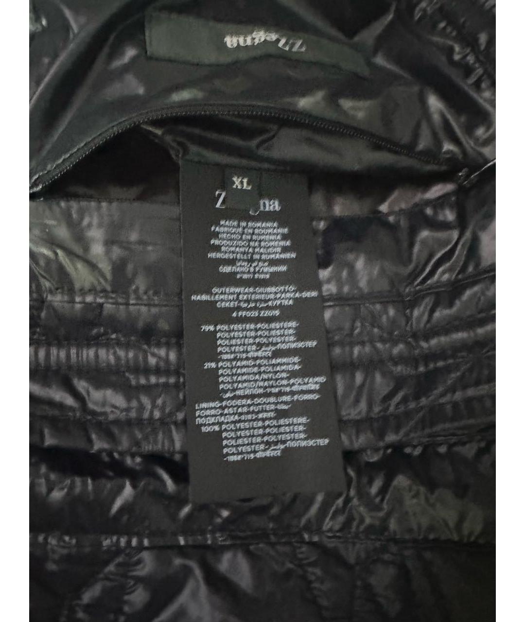 ZZEGNA Темно-синяя полиамидовая куртка, фото 6