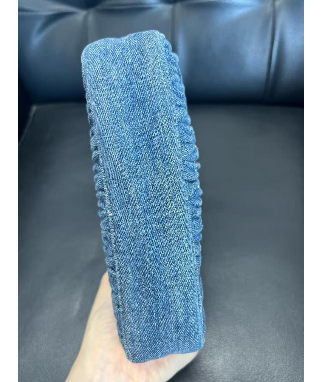 MIU MIU Голубая деним сумка через плечо, фото 6