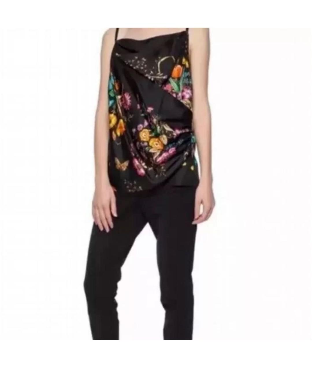 GUCCI BEAUTY Мульти шелковая блузы, фото 5