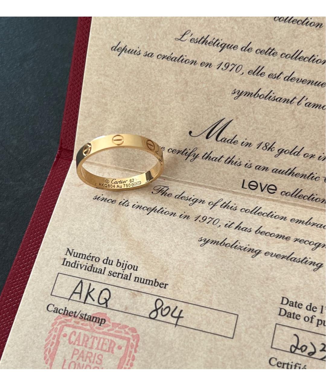 CARTIER Золотое кольцо из желтого золота, фото 5