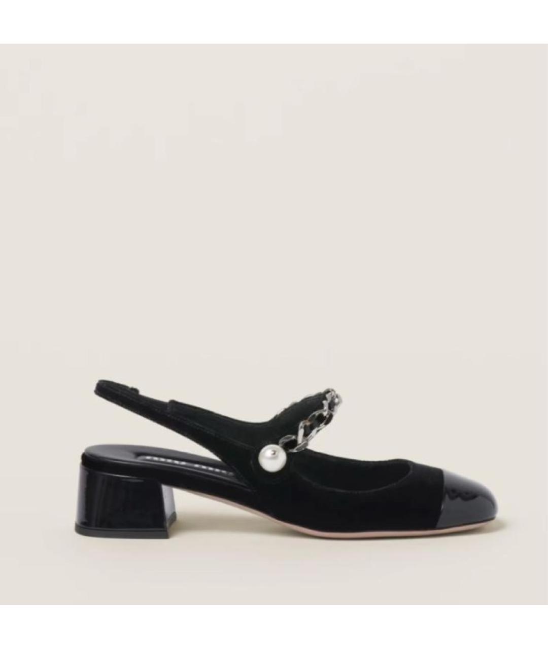 MIU MIU Черные кожаные туфли, фото 5