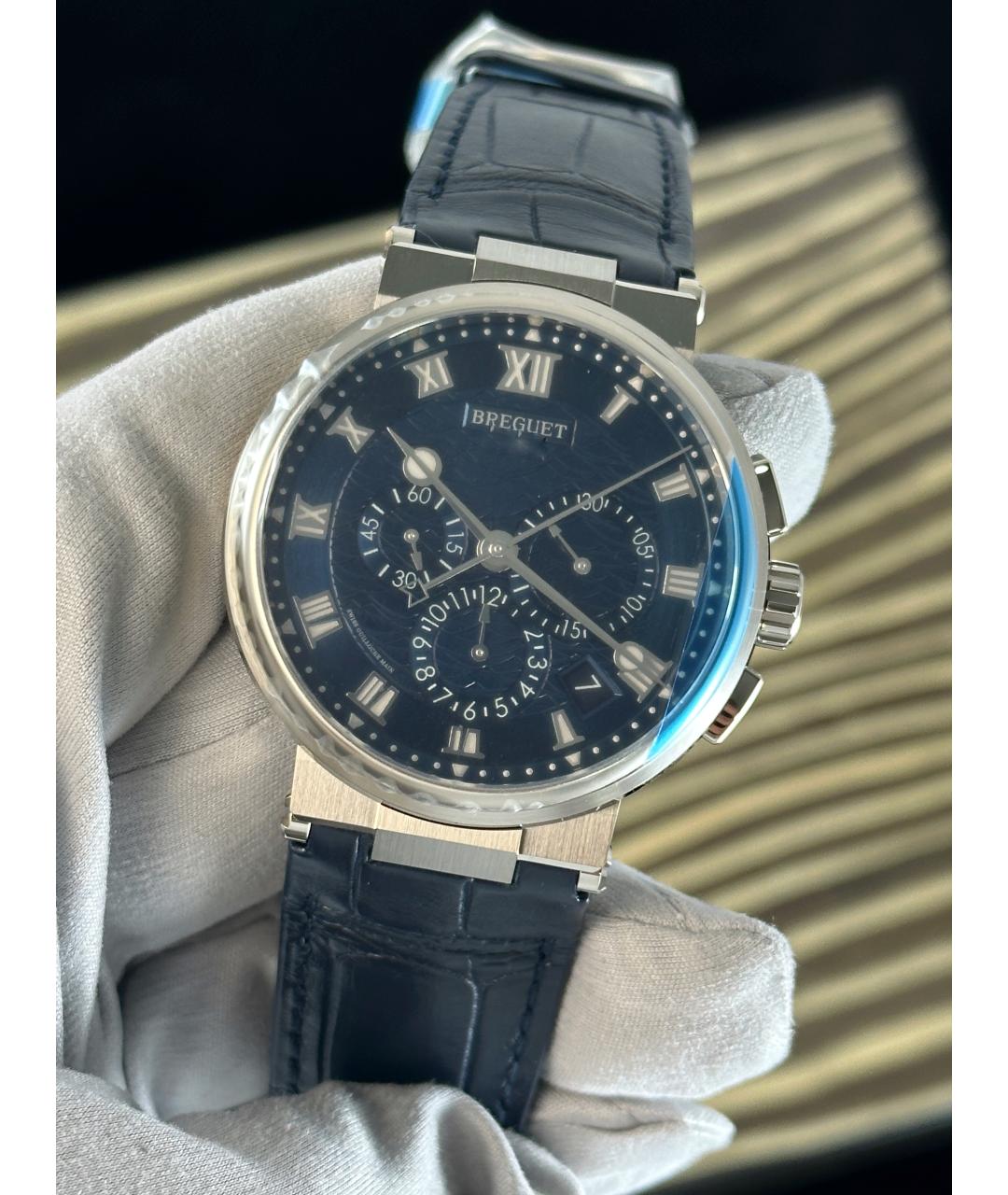 Breguet Синие часы из белого золота, фото 2